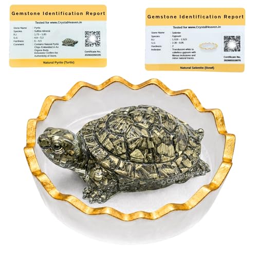 Image of Pyrite Tortoise Original Certified - Pyrite Turtle Energy Symbol