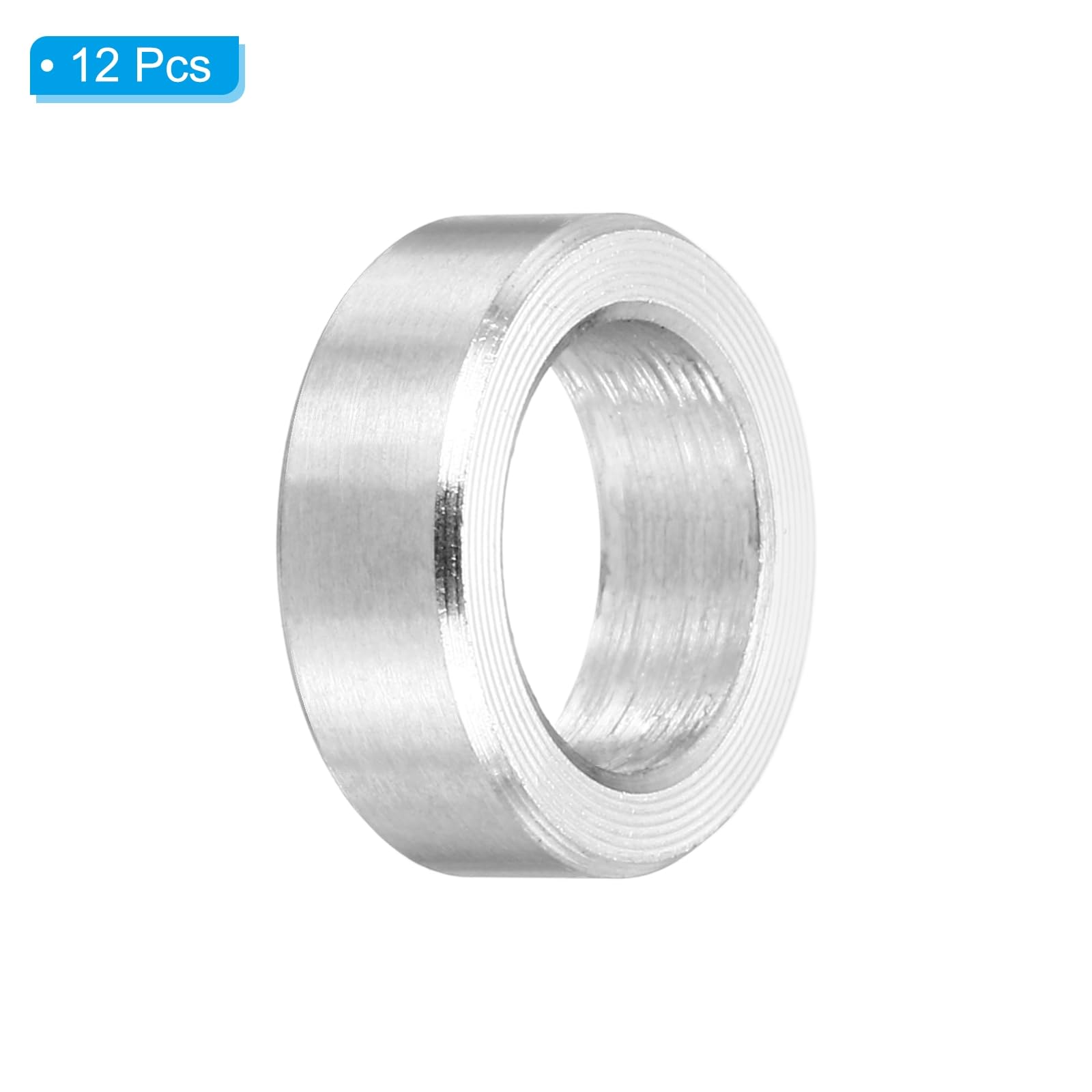 PATIKIL M8 Stainless Steel Spacers, 12Pcs Metal Spacer 8mm ID x 12mm OD x 4mm L Screw Standoff for 5/16" or M8 Screw - Image 3