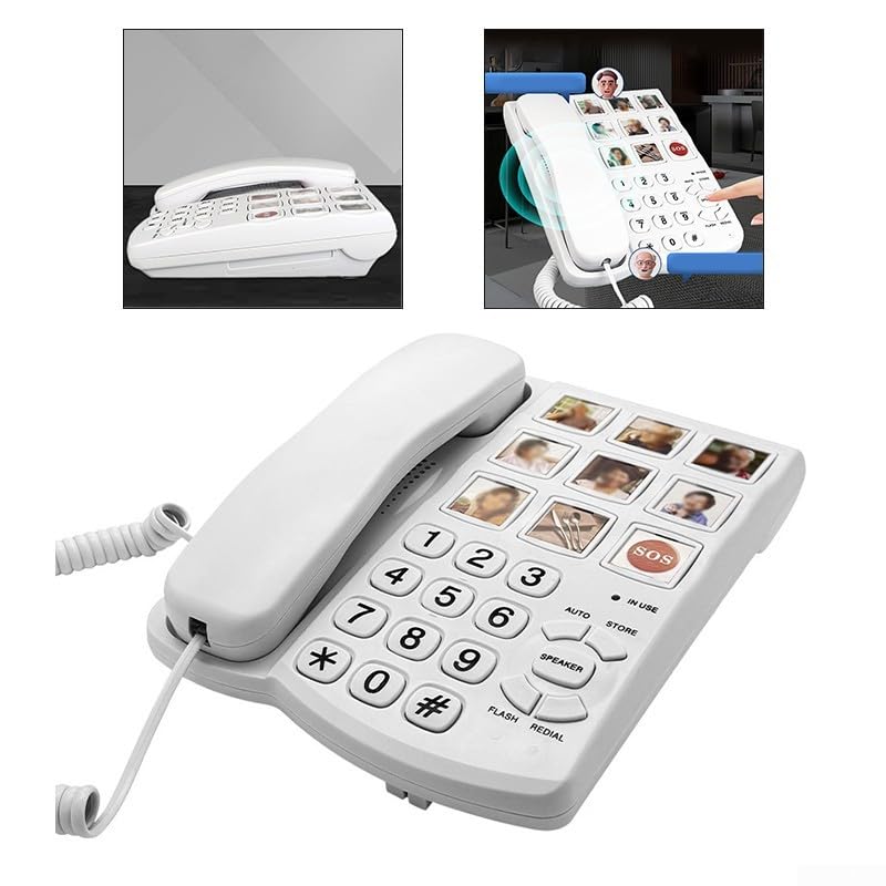 Numérotation facile pour la vision avec ce téléphone fixe senior - 5