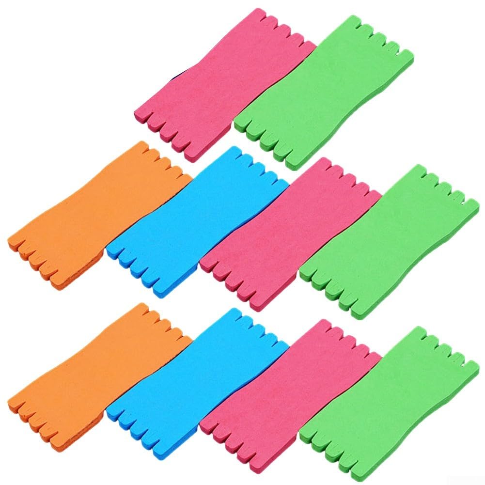 ZWEquipint 10 Pieces Fishing Line Winding Boards Foam Rubber Sponge Hook Line Holder,30X8cm Lightweight Portable Fishing Tackle Accessories(7x18cm)