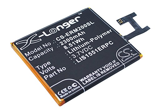 TECHTEK Batteria 2300mAh compatibile con Sony Ericsson per D2202 per D2203 per D2206 per D2243 per D2302 per D2303 per D2305 per D2403 per D2406 per Eagle DS per Rita SS per S50h