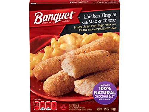 Banquet Basic Chicken Finger with Mac and Cheese Meal, 6.5