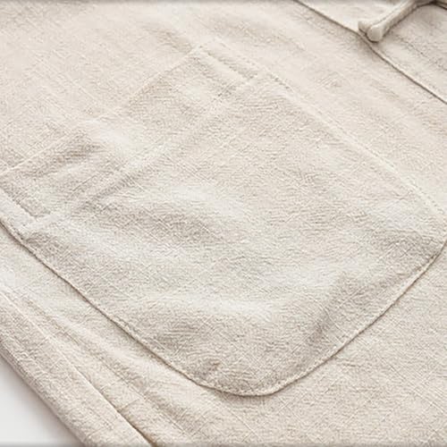 Chemise décontractée en coton et lin idéale pour les soirées d'été - 4