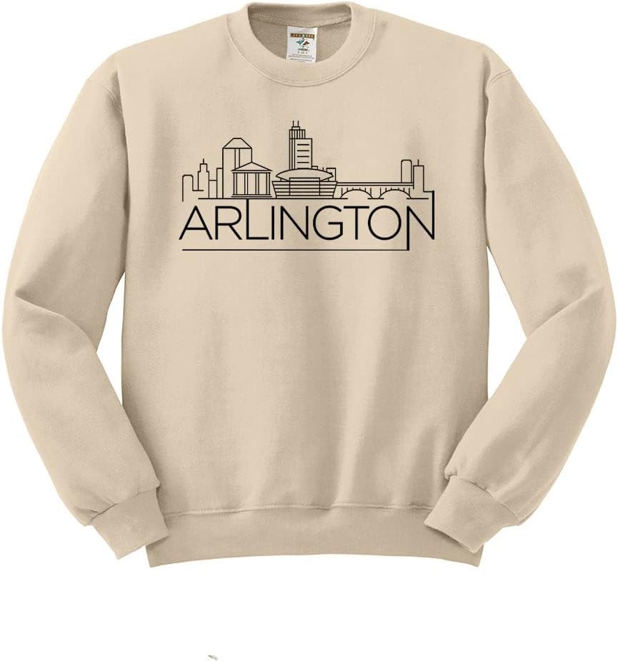 TeesAndTankYou Skyline Arlington Virginia Sweatshirt Unisex