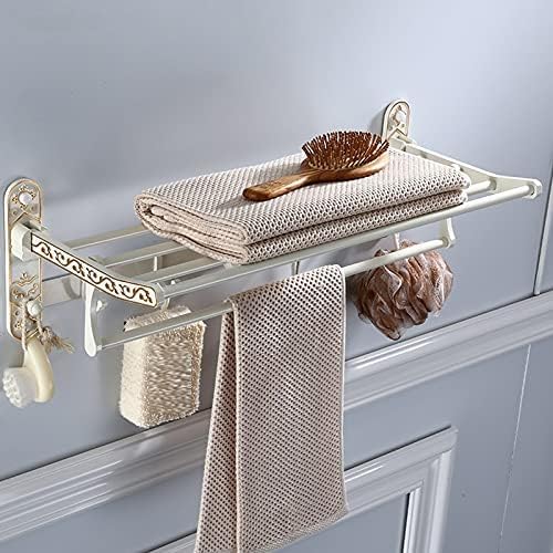 Porte-serviettes mural compact pour optimiser votre salle de bain rétro