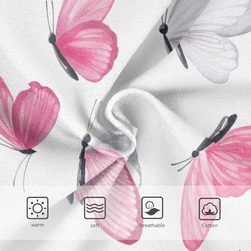 Flower Toddler Underwear Floral 2t Cotton Panties Little Girl Pink Gray Butterflies White Briefs Kids Undies3