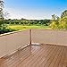 Alion Home© Elegant Privacy Screen for Backyard Deck, Patio, Balcony, Fence, Pool, Porch, Railing. Banha Beige (3' X 5')