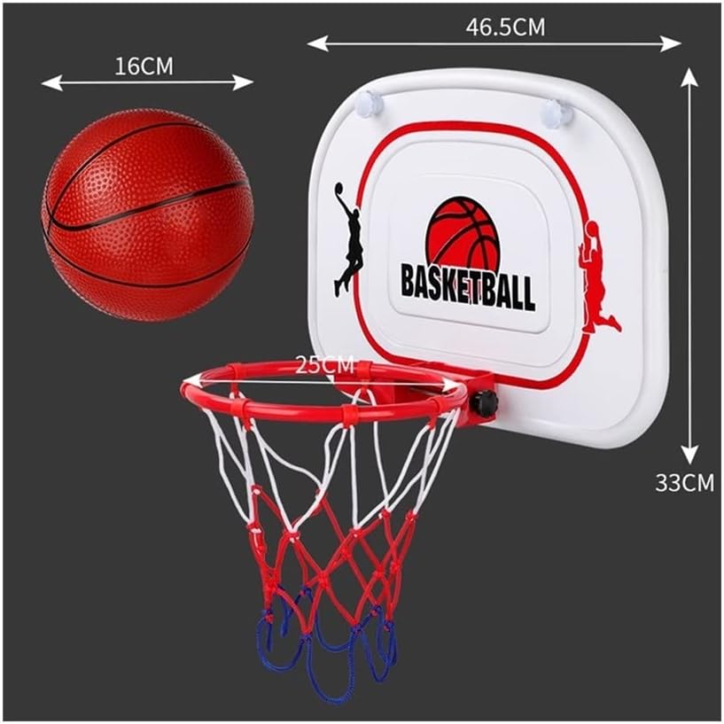 Wall-mountedBasketball+Rim Basketball Hoop with A Ball and Air Pump, Mini Basketball Rim for Kids Activity Toy, Suitable for Boys and Girls As Gifts Suitable for Indoor and Outdoor backboards