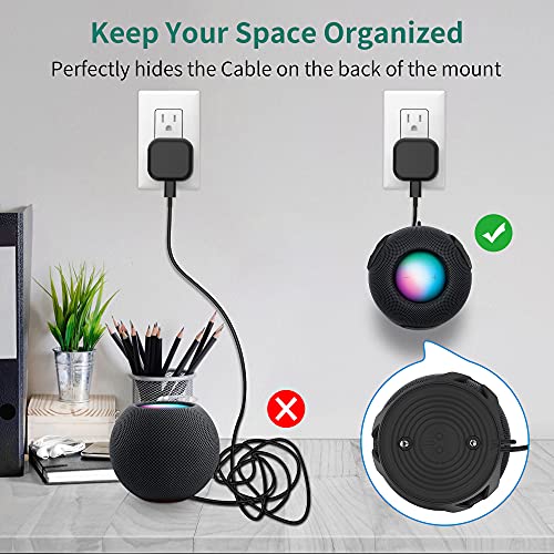 HomeMount Compatible with Homepod Mini Wall Mount Self Adhesive Or