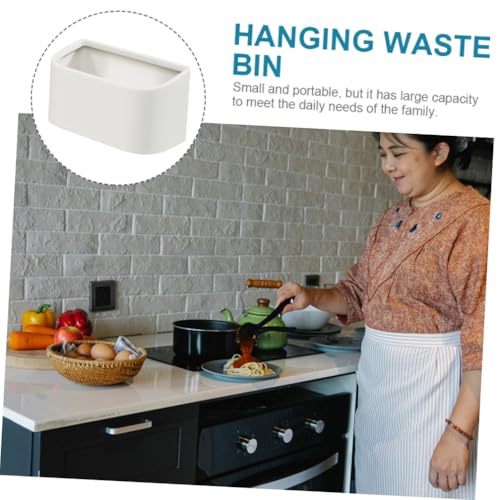 Papelera Colgante para Puerta de Gabinete Cocina Blanca miniatura 3