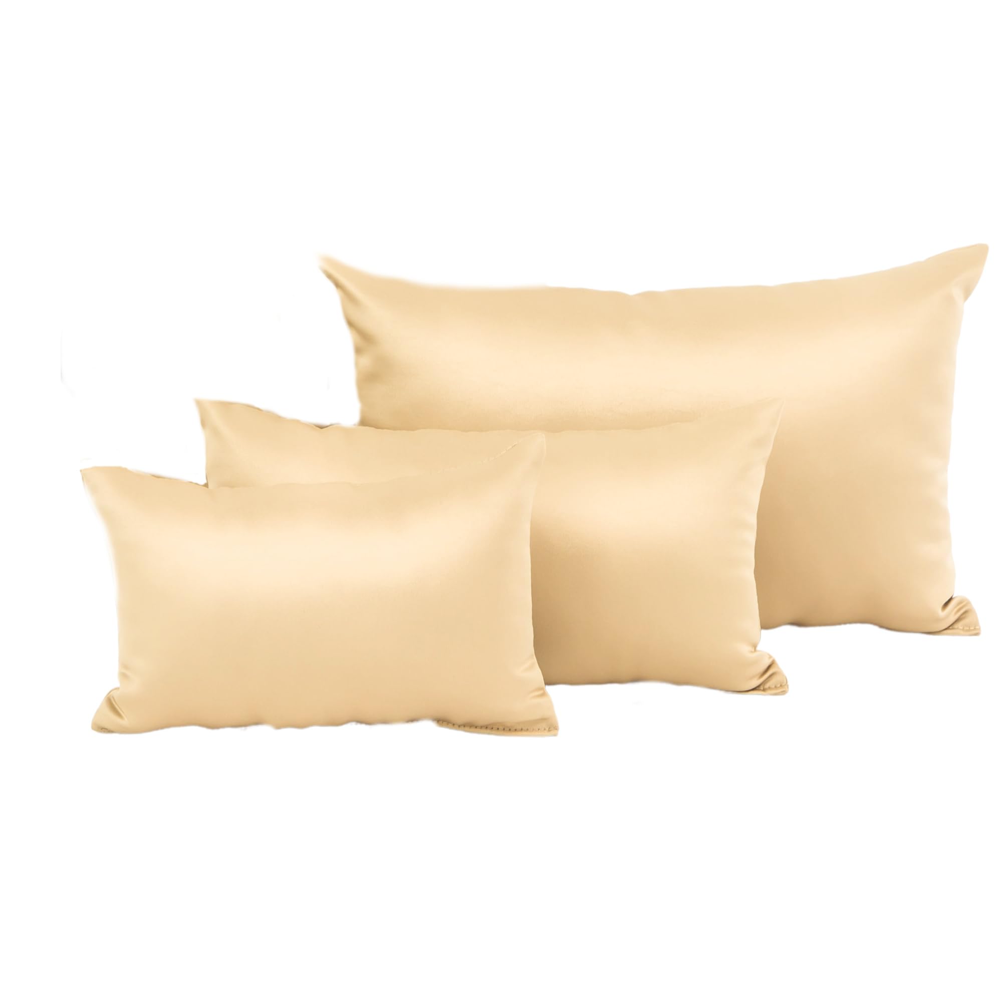 Purse Insert Pillows Set - Custom Cushioned Handbag Fillers by Fabrinique - Set of Shaper Inserts Made to Maintain Small to Large Purses - Prevents Creases and Damage (Gold, XXS-S, 3PC Set)