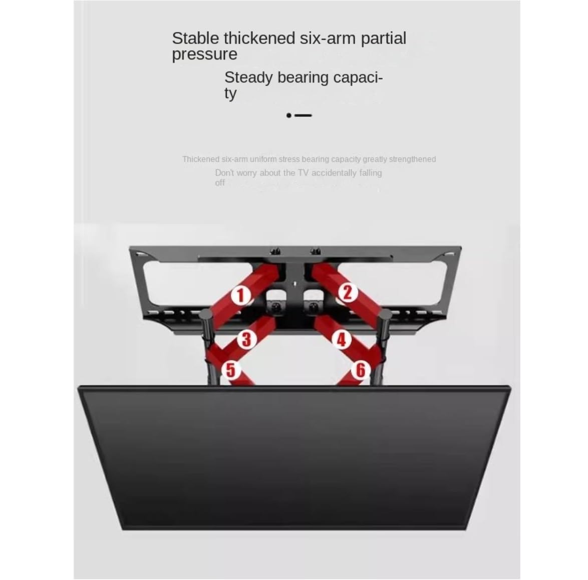 Supporto TV Supporto TV Telescopico per da 32 A 65 Pollici Staffa Sospesa Regolazione Altezza Inclinabile E Girevole A Parete Home Cinema
