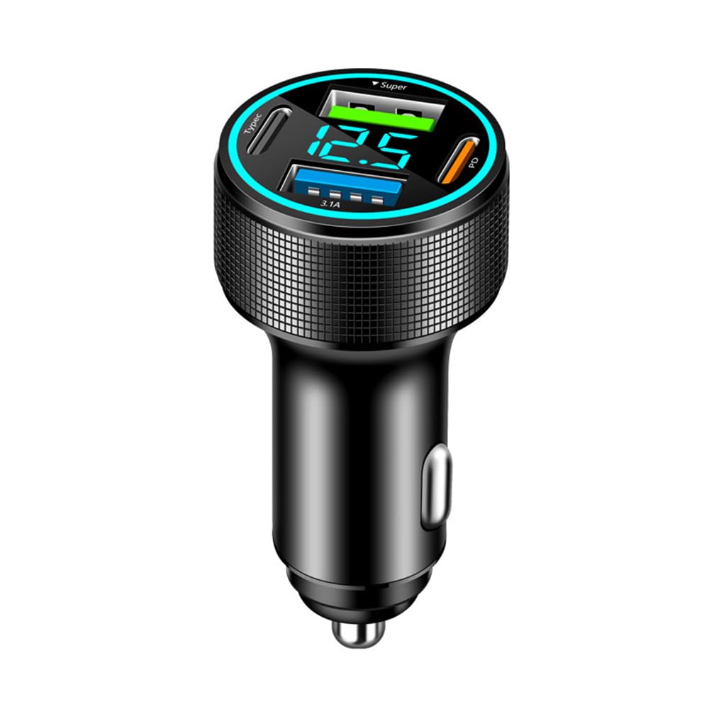 Chargeur Allume-cigare USB Avec Voltmètre LED - Pour Citroën AMI, Berlingo, BX, Etc.