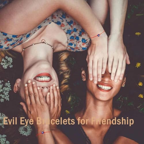 SUMMER LOVE Handmade Jewelry Evil Eye Bracelet Set Bulk with Card,Red String Bracelets Kabbalah Protection Luck Amulet for Women Men Family Friends Pulseras Mujer3