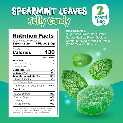 Caramelos de gelatina sabor menta verde 32 oz miniatura 2