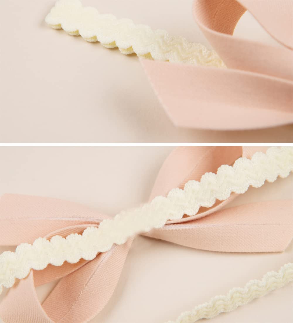Baby Girls Lace Bow Headband Cute Chiffon Bow-Knot Toddler Hairband Elastic Soft Lace Infants Birthday Party Hair Accessories (Pink-2, One size) - Image 3