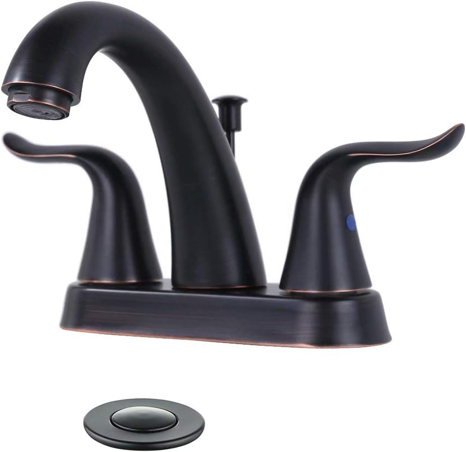 Wowow Bathroom Faucet 4 Inch Centerset Bathroom Sink Faucet