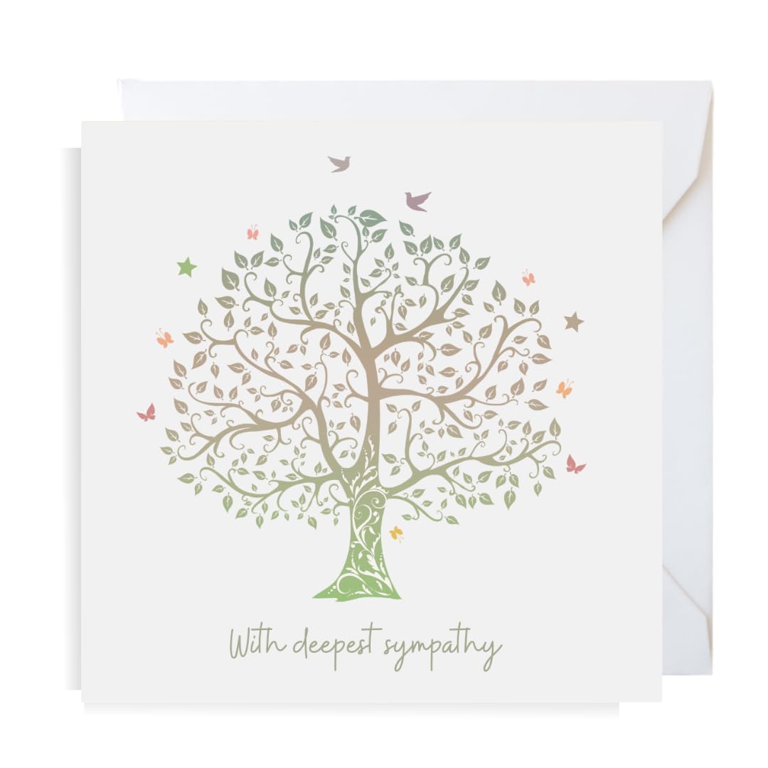 Second Ave Deepest Sympathy Square Card Condolences Bereavement Card