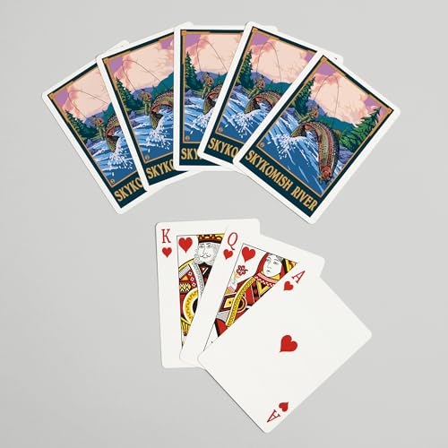 Baraja de Poker Fly Fishing Scene 52 cartas miniatura 7