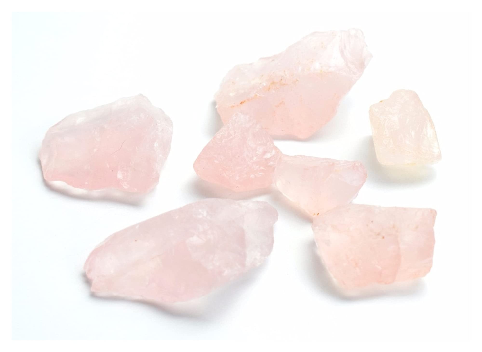 Cristallo Naturale Grezzo 200 g di Pietre grezze di Quarzo Rosa Naturale Pietra Grezza metafisica di Cristallo di Rocca con Un Sacchetto Gratuito Collezioni di casa