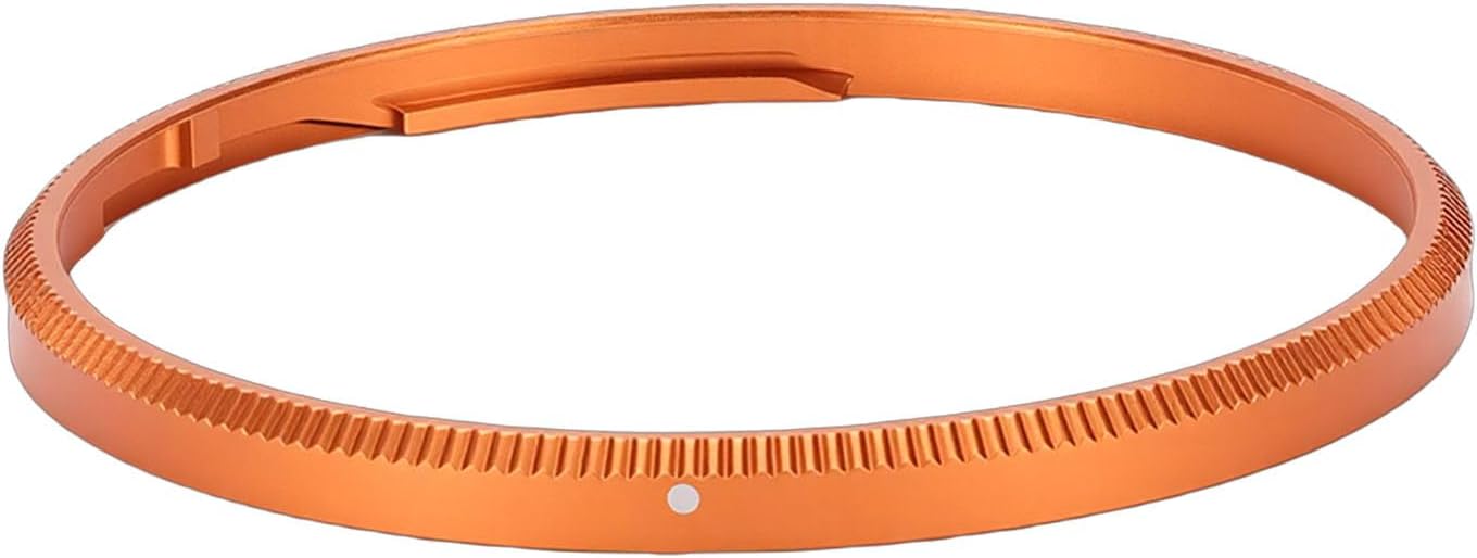 Metal Decorate for GR4 Camera, Aluminum Alloy Lens Decoration, Camera Accessory Cap in Orange, Ideal for GR4 Enhancement