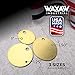 1.25” Solid Brass Tags for Stamping (100 Pack) Industrial Grade 0.040” Blank Chits for Pipe Valves, Keys, Correctional Facility Spec, Equipment Labeling USA Made