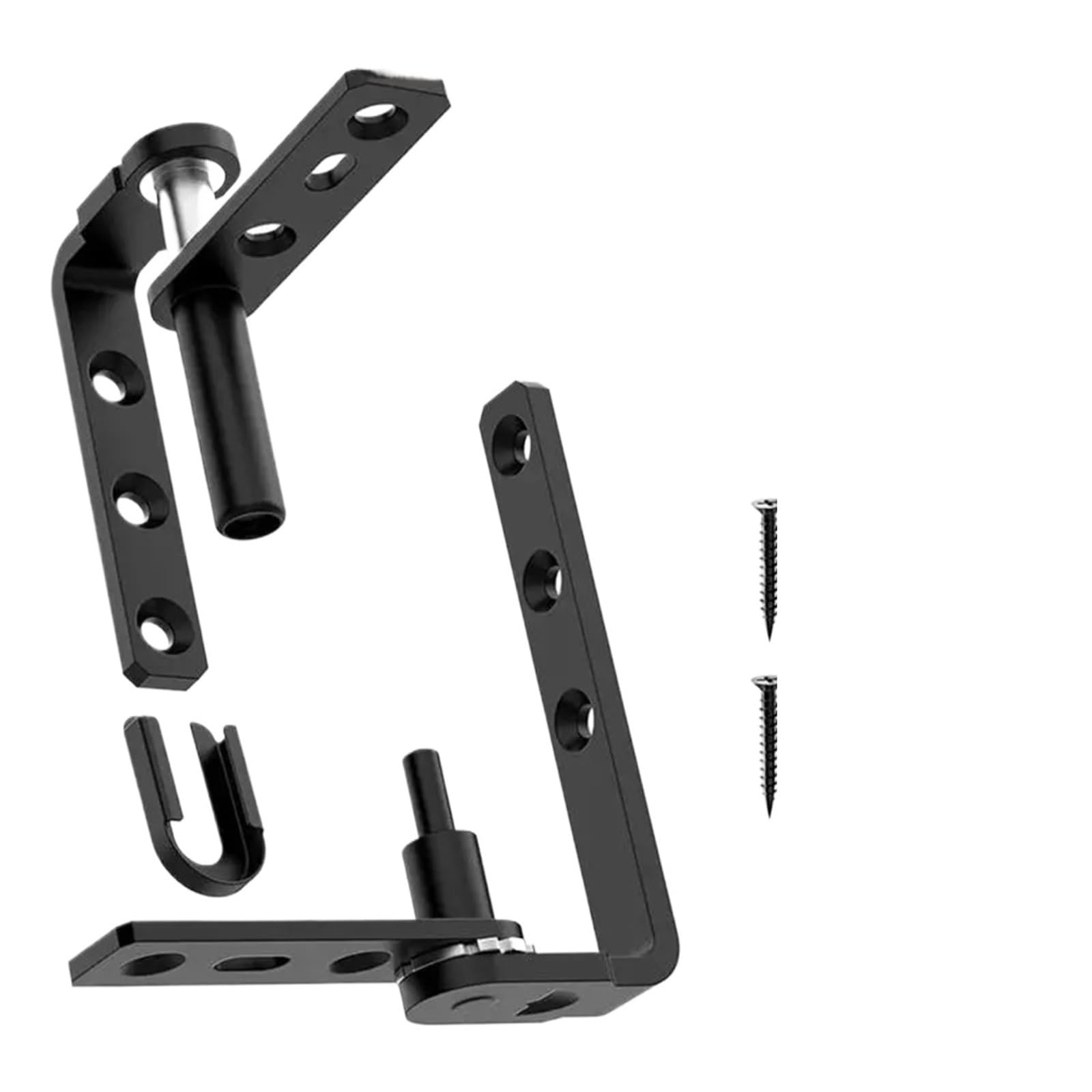 Flush Bolt for Double Door 2/4pcs Swinging Door Hinges Hardware for Swing Doors- Cafe Saloon Hinge Set(4pcs)