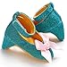 WaiHeikki Infant Baby Girls Princess High Heels Cute Fashion Bow Decor Dress Shoes Party Photography Props (Grass Green, 3-6 Months)