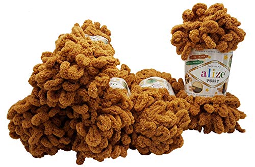 Alize Puffy - 5 gomitoli di lana da 100 g, 500 g