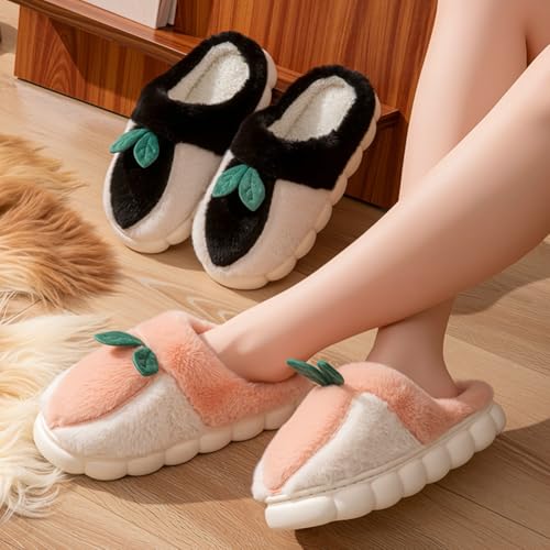 Solyinne Kawaii Strawberry Slippers for Woman Men Fuzzy House Memory Foam Slipper Cute Furry Lined Bedroom Shoes Indoor/Outdoor2