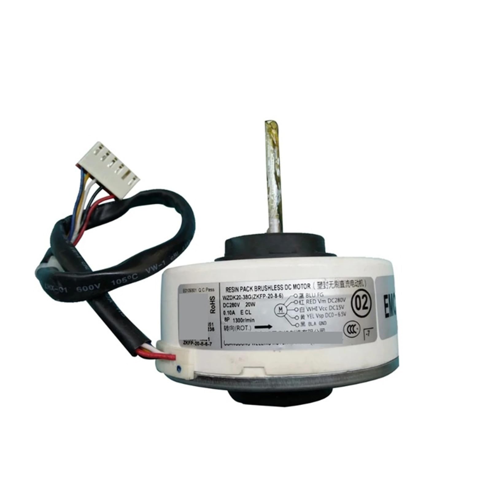 EEZII Air Conditioner Indoor Unit DC Fan Motor，Compatible For Midea， 20W WZDK20-38G(ZKFP-20-8-6) /13W WZDK13-38G-1(RD-310-13-8) Conditioning Parts