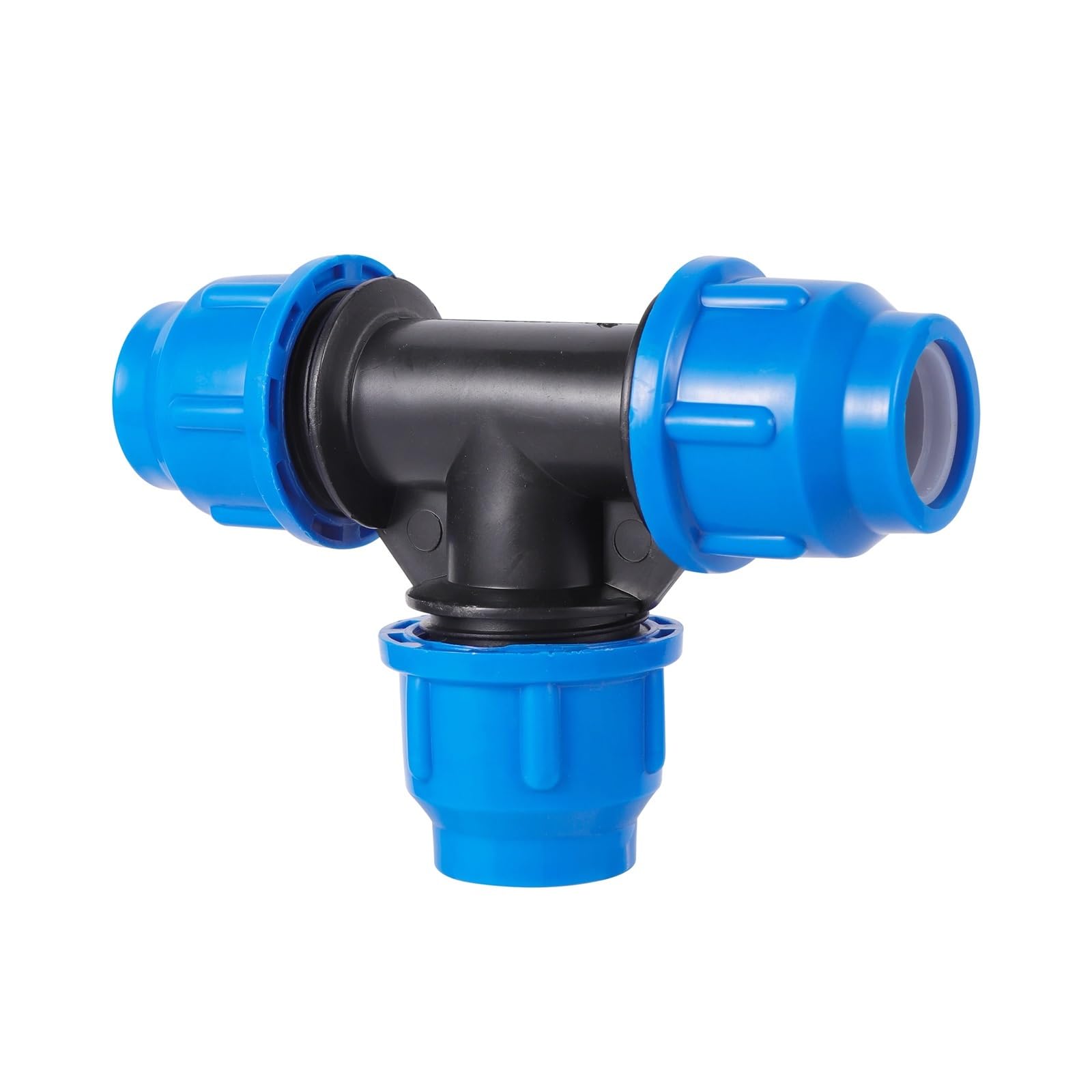 Grifo divisor de agua de PVC PE de 20/25/32/40/50 mm, conector de válvula rápida de plástico, accesorios de tubería de riego para agricultura y jardín (mango de metal, 50 mm)