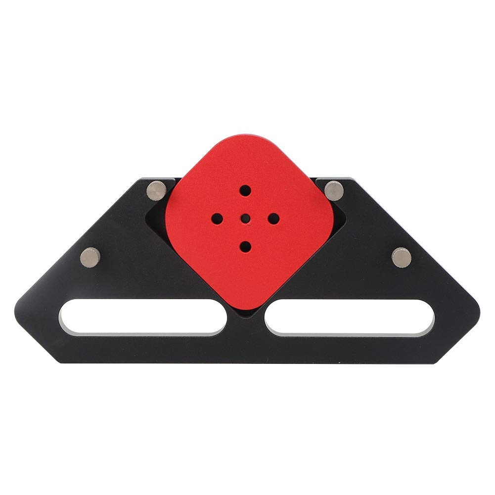 Holzbearbeitungsbogen-Positionierungsvorlage, Schnell-Jig-Eckwerkzeug aus leichter Aluminiumlegierung, Schwarz, KT R1-Modell für präzise Schreinerei und Holzbearbeitung