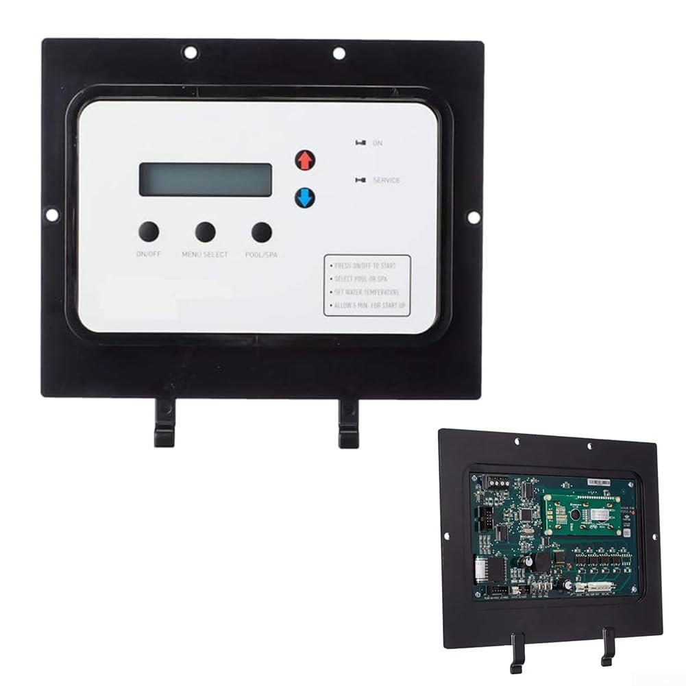 Tablero de control, 1 paquete de pieza de repuesto con pantalla digital, ajuste preciso de temperatura, fácil instalación, rendimiento fiable para mantenimiento del sistema de calefacción de piscina y