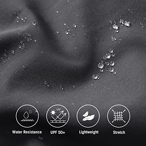 baleaf Women's Long Casual Skirt Pocket with Slit 26.5" Midi Calf Length Elastic Waist Stretch for Travel3