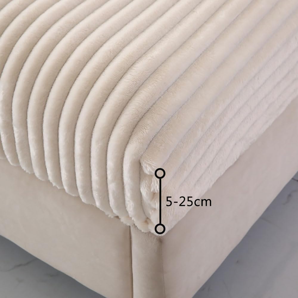 Protector De Colchón King Size, Cubrecolchón De Peluche De Color Sólido, Cubrecolchón Impermeable De Fácil Cuidado con Tiras Elásticas-Red||180x203cm