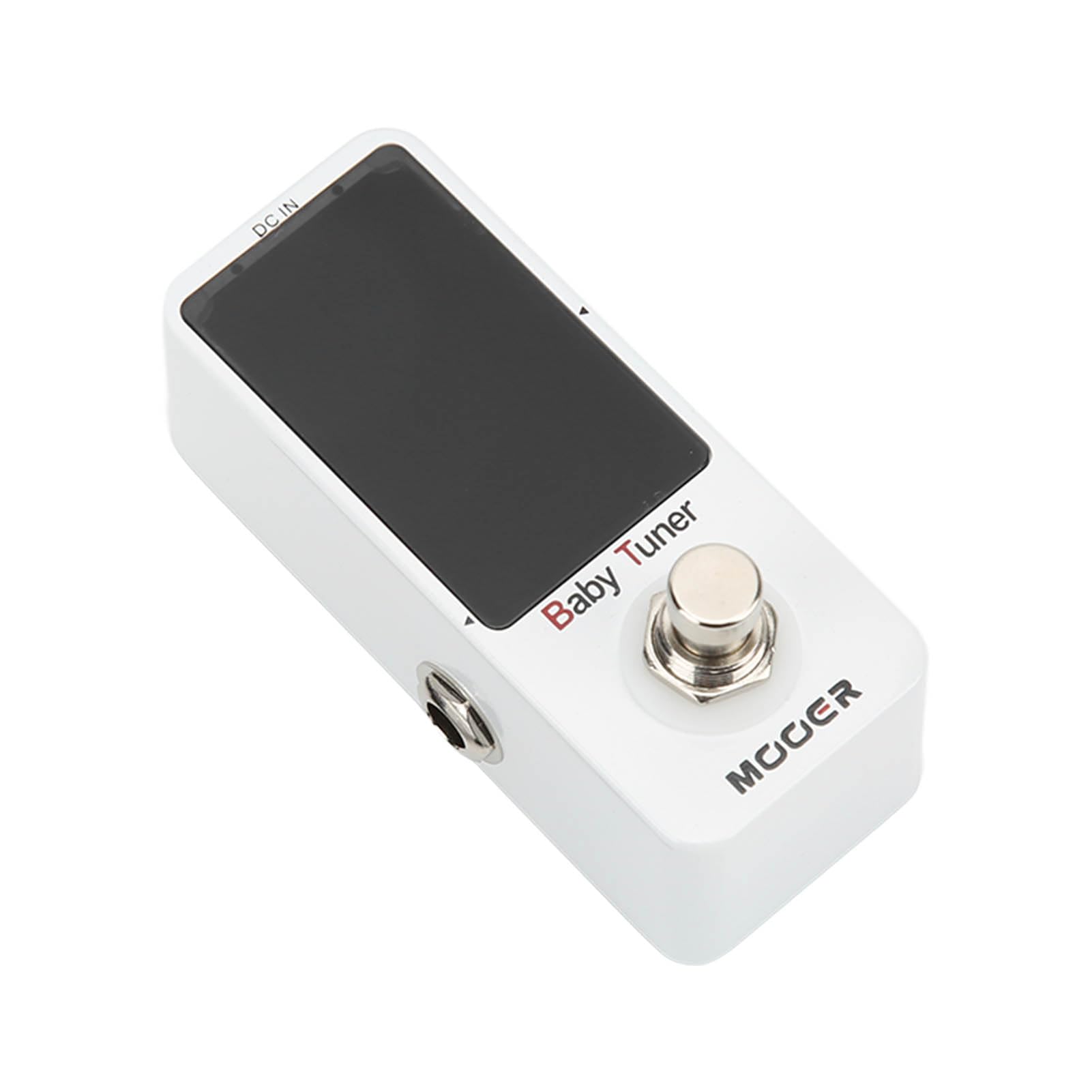 Mini Accordatore a Pedale Effetto Accordatura Cromatica Monoblocco Leggero per Chitarra Elettrica e Basso in Metallo 1 unità
