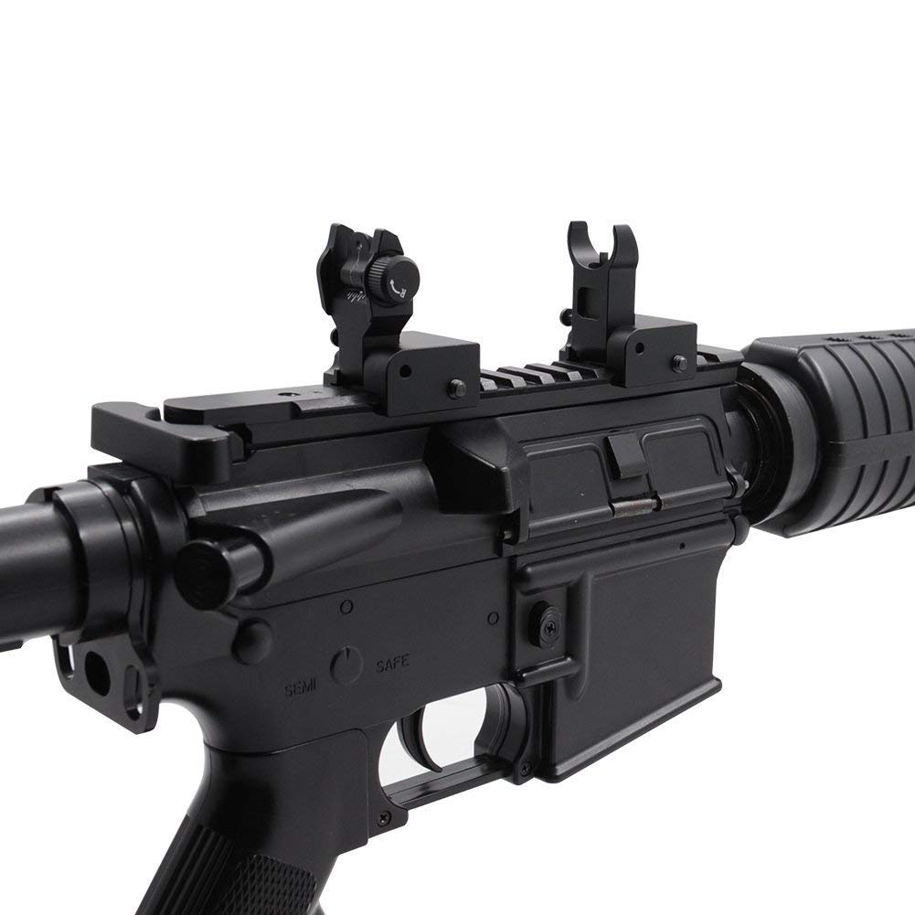 ACEXIER US Flip Up Avant Arrière Ensemble de Vue en Fer Double Demi-Lune Forme Viseurs pour Montage 20mm Fusil de Chasse Accessoires Airsoft