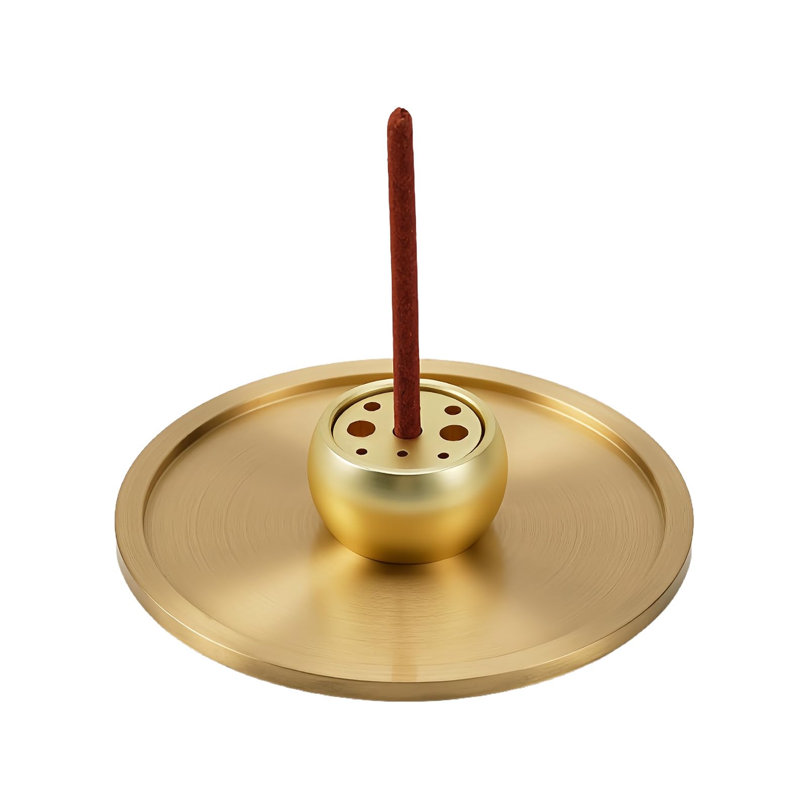 Msioytog A 9Holes Incenses Burners, Brass Incenses Holder Shes Catcher For Meditations Yogas Room Stick Holder