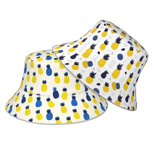 Image of Bucket Hat Double-Side-Wear Reversible Sun Hat Beach Travel Hiking for Women Men