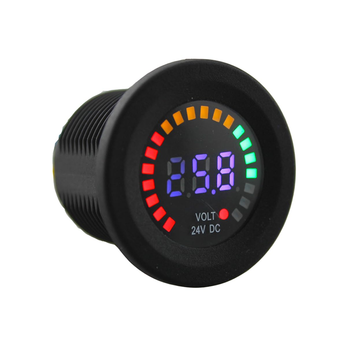 CHILDWEET Mini Voltímetro Digital Led De Voltímetro Para Coche y Motocicleta Medición Antirretroceso
