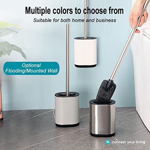 Scopino WC Con Portascopino In Acciaio Inossidabile - Set Pulizia Bagno - Foto 5