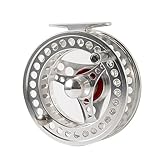  AnglerDream EX-ALC Fly Reel 7/8WT CNC Lavorato Alluminio Mosca Mulinello Argento/Gunsmoke Fly Reels