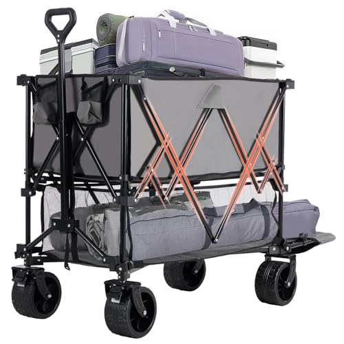 DUMOS Double Decker Folding Wagon