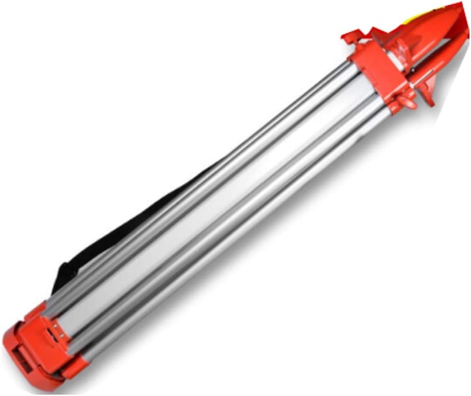MUZIWENJU Level Tripod, Theodolite Stand, Total Station Shelf, Aluminum Tripod Rod (Color : Red)