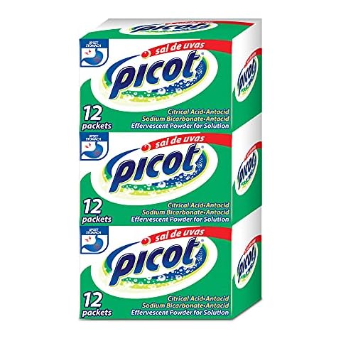 Sal de Uvas Picot Antacid Effervescent Powder Solution, 3-Pack of 12 Packets Cover