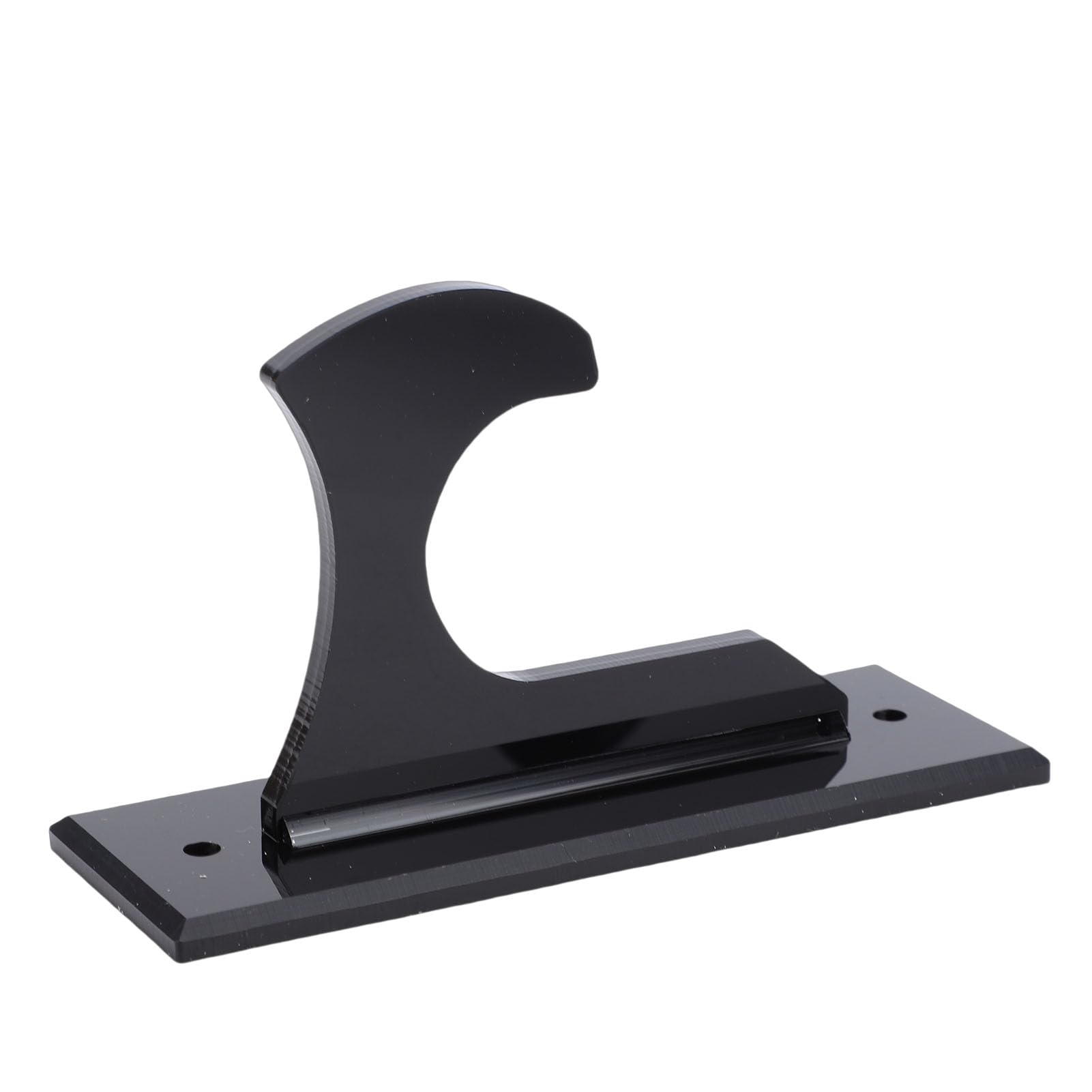 Keenso Uchwyt ścienny na Miecz, Akrylowy Uchwyt do Eksponowania Ostrzy Szabli i Tanto 12x4x6,5 Cm dla Kolekcjonerów Cosplay w Salonie lub Biurze (BLACK)