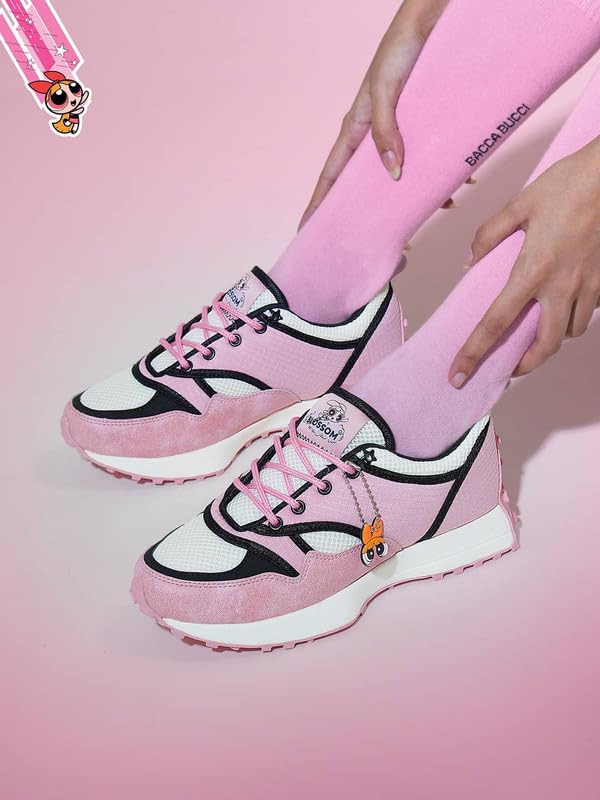 Image of Bacca Bucci Powerpuff Girls Women Sneakers | Casual & Lifestyle Shoes - Blossom, Bubbles & Buttercup Edition