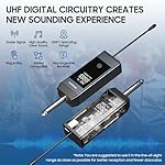 Wireless Microphone, UHF Dual Wireless Metal Dynamic Microphone System with Rechargeable Receiver, Suitable for Karaoke Singing, Weddings DJ、 Party, Speech, Church, Classroom use, 200 feet - Image 4