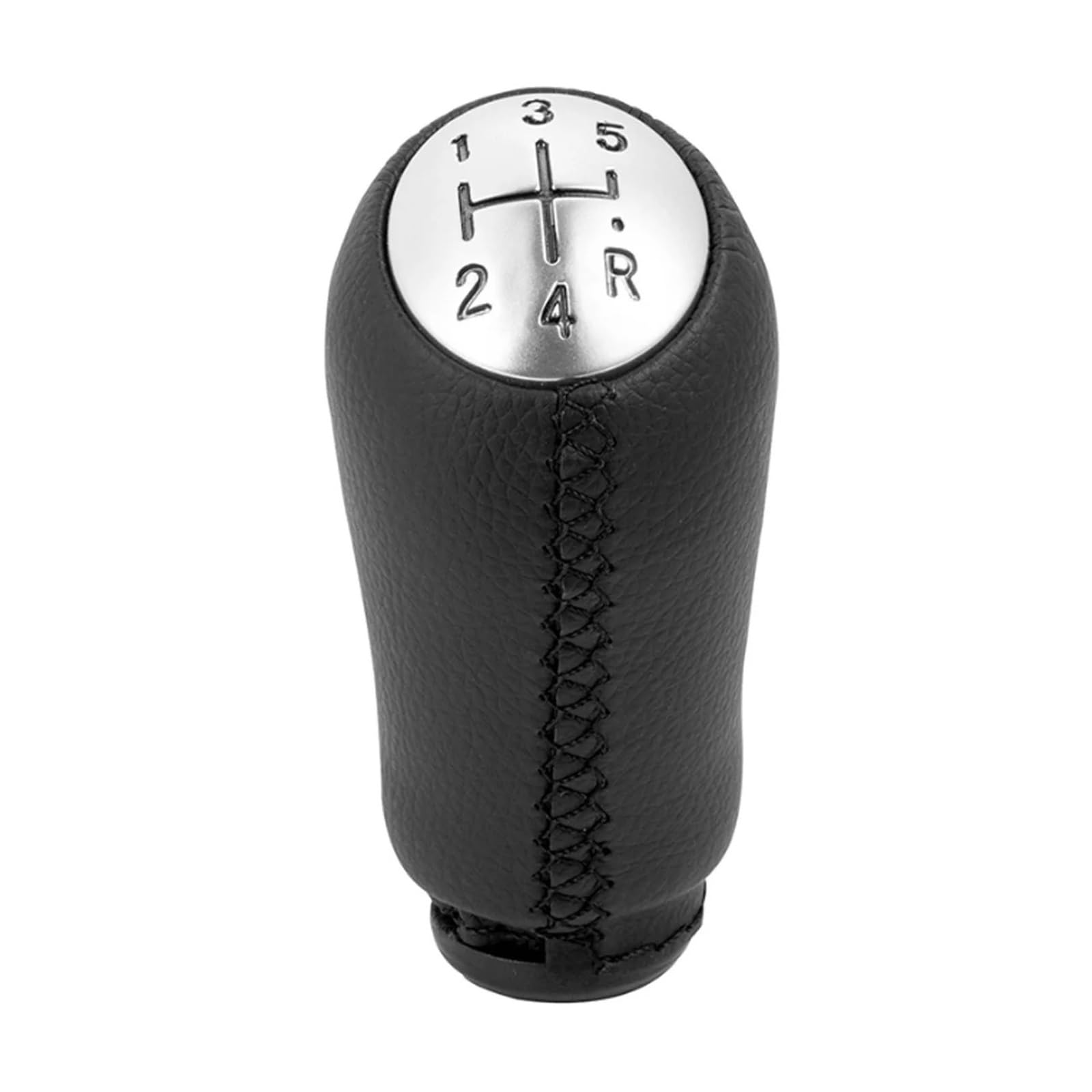 Jxewmtmc Black Line For Clio Iii 2005-2009 1Pc Speed Manual Shift Knob Made Of Black Pu Leather Gear Stick Shift Cover(Black Line)